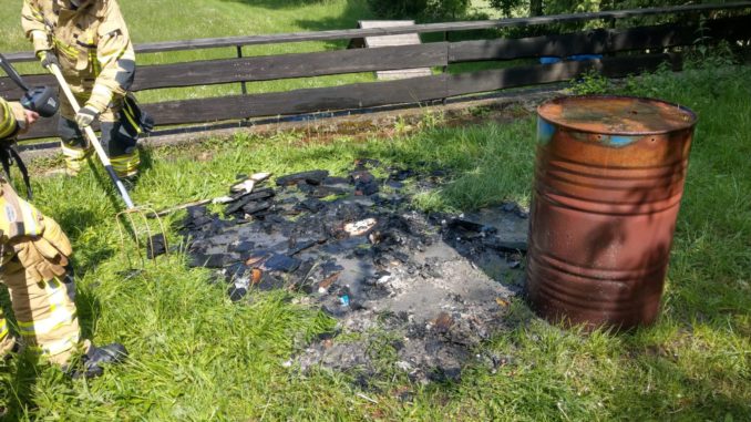 12. Mai 2020 - Unbeaufsichtigtes Feuer, Olsbrücken Hauptstraße