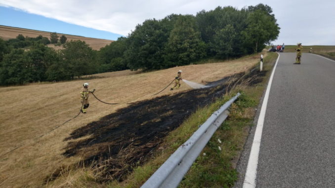 28. Juli 2020 - Flächenbrand, K28 Olsbrücken - Niederkirchen-Wörsbach