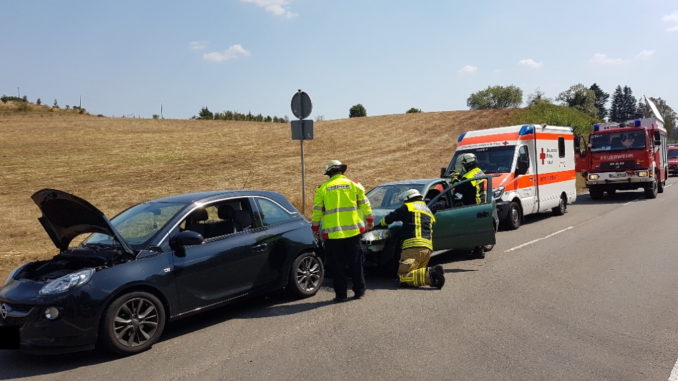 9. August 2020 - Verkehrsunfall, B270 Katzweiler - Hirschhorn