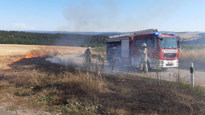 31. Juli 2020 - Flächenbrand, K28 Olsbrücken - Niederkirchen-Wörsbach