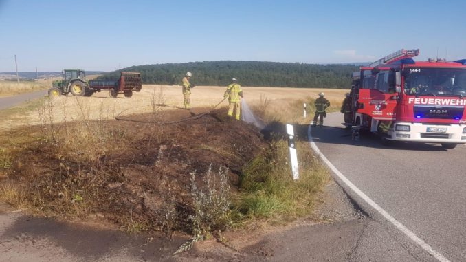31. Juli 2020 - Flächenbrand, K28 Olsbrücken - Niederkirchen-Wörsbach