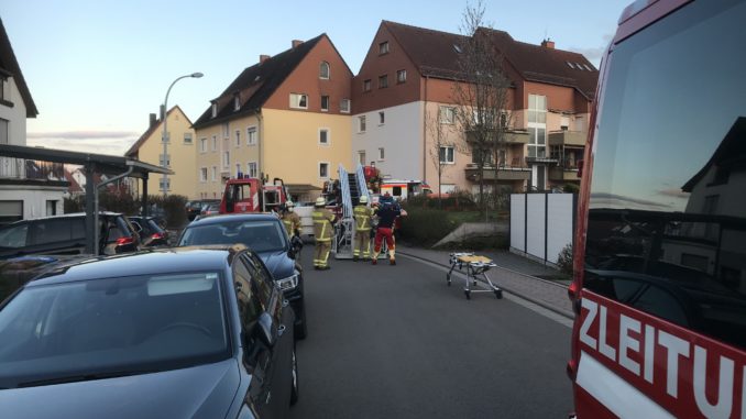 12. April 2021 - Unterstützung Rettungsdienst, Otterberg Wiesenstraße