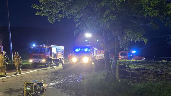 25. Mai 2021 - Traktorbrand, Niederkirchen Amoshof