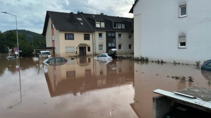 In Trier war der Stadtteil Ehrang überflutet.