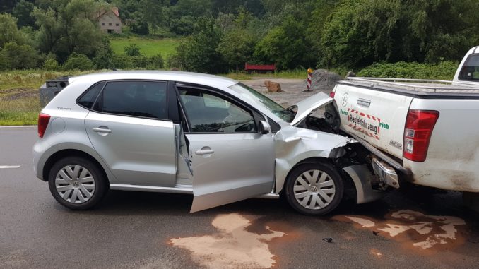 Verkehrsunfall am Ortseingang Olsbrücken