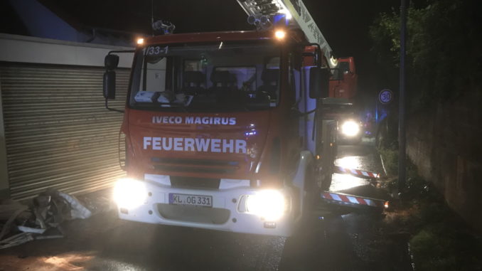 21. September 2021 - Brand Carport und Fahrzeuge, Otterberg Neuweg