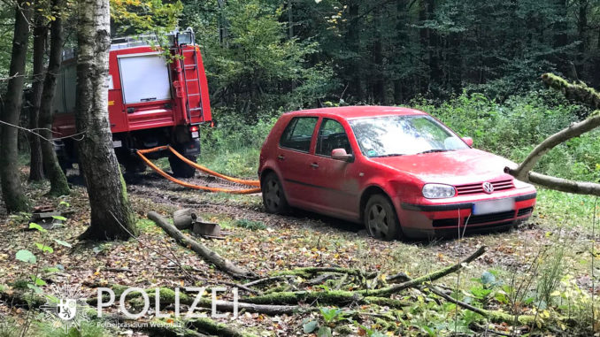 Bergung durch die Feuerwehr. Bild: Polizei