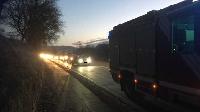 12. Januar 2022 - Verkehrsunfall, L387 / L389 Otterbach – Otterberg (Einmündung Kaiserslautern-Erlenbach)