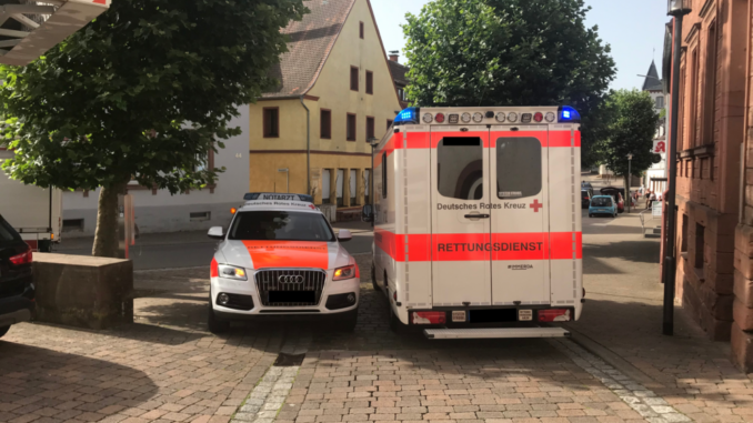 18. Juni 2022 - Unterstützung Rettungsdienst, Otterberg Hauptstraße