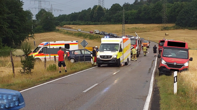 20. Juni 2022 - Verkehrsunfall, L382 Otterberg - Mehlingen-Baalborn