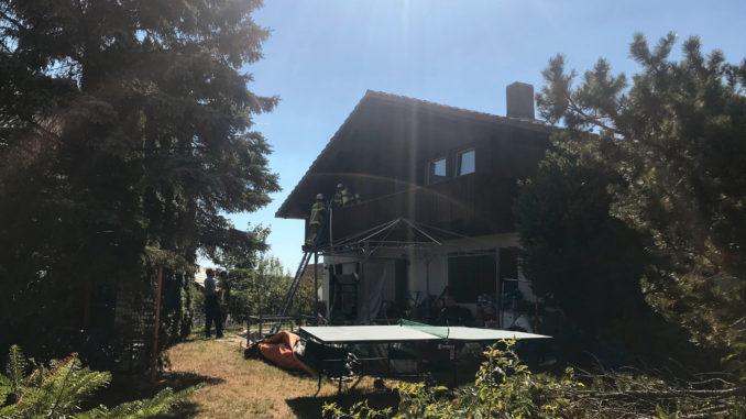 10. August 2022 - Gebäudebrand, Schneckenhausen Bergstraße