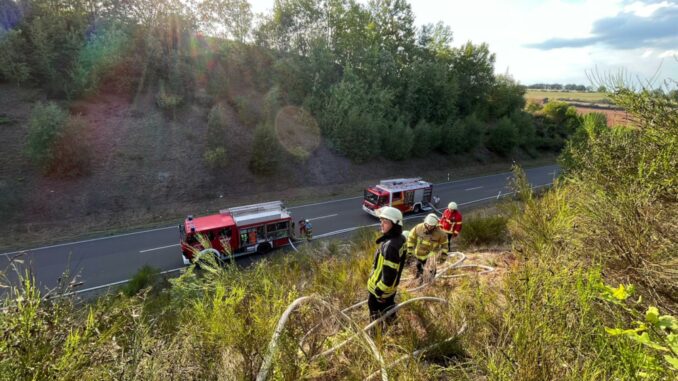 1. September 2022 - Flächenbrand, B270 Otterbach - Kaiserslautern-Erfenbach