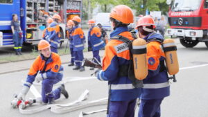 Vorführung der Jugendfeuerwehr Otterberg.