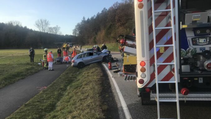 Verkehrsunfall bei Otterberg (21. Februar 2023)