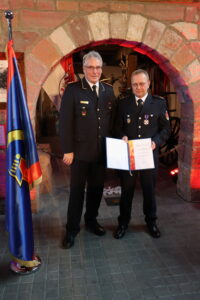 4. Ehrungsveranstaltung des Deutschen Feuerwehrverbandes am 4. März 2023 im Deutschen Feuerwehr-Museum Fulda, Ehrung Frank Holzhausen, Foto: Matthias Oestreicher/DFV