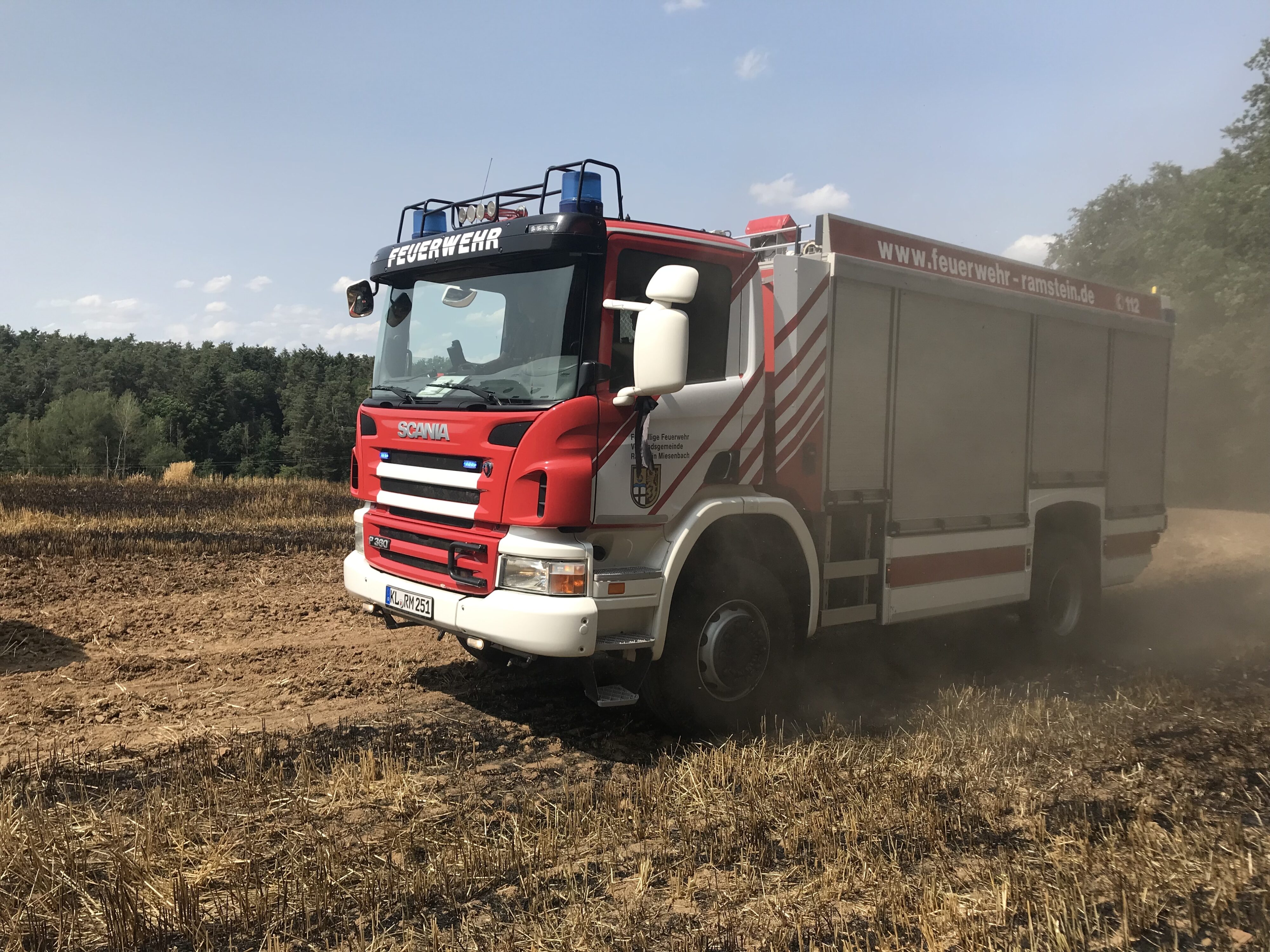 10. Juli 2023 - Flächen- und Waldbrand, Enkenbach-Alsenborn Ochsental