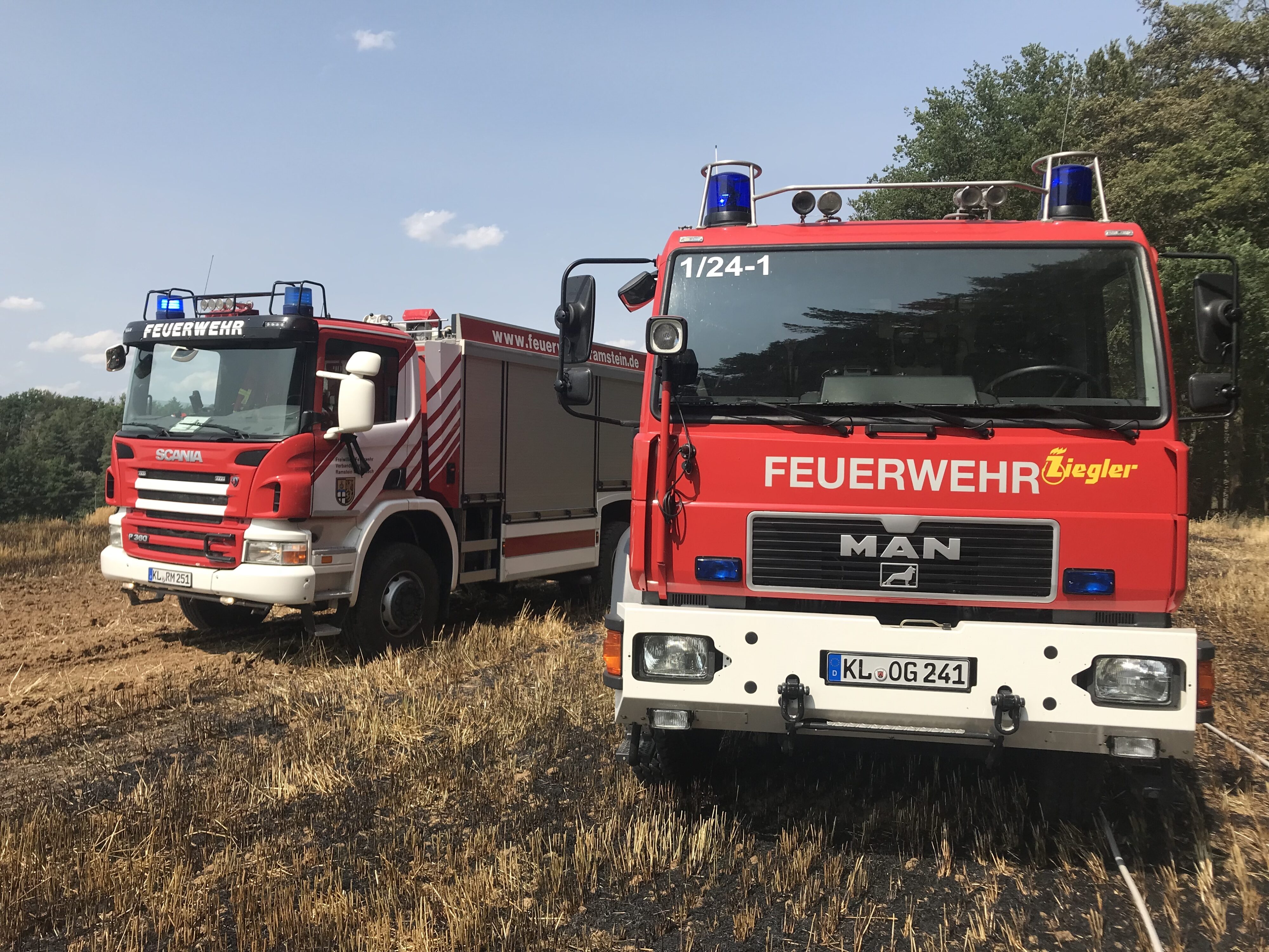 10. Juli 2023 - Flächen- und Waldbrand, Enkenbach-Alsenborn Ochsental