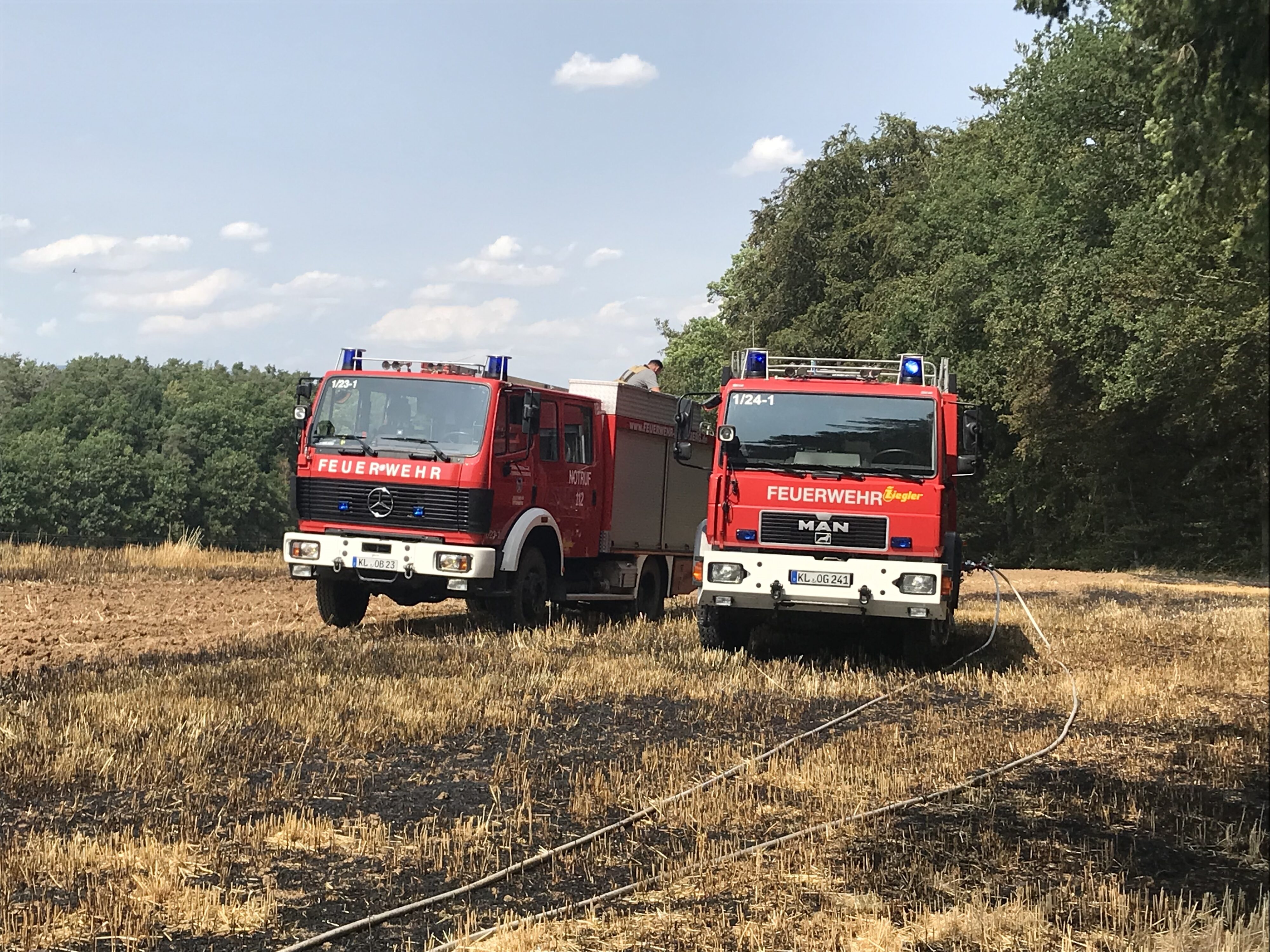 10. Juli 2023 - Flächen- und Waldbrand, Enkenbach-Alsenborn Ochsental