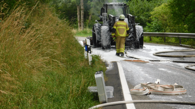 3. Juli 2023 - Fahrzeugbrand, K32 Niederkirchen-Heimkirchen - Kreuzhof