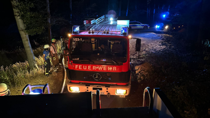9. Juli 2023 - Waldbrand, L382 Otterberg - Mehlingen-Baalborn