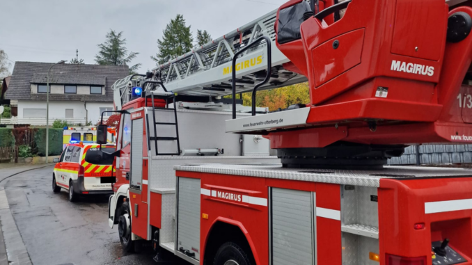 26. Oktober 2023 - Unterstützung Rettungsdienst, Hirschhorn Turnerstraße