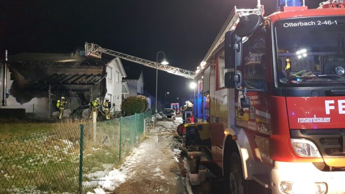 22. Januar 2024 - Brand Nebengebäude, Katzweiler Langer Boden