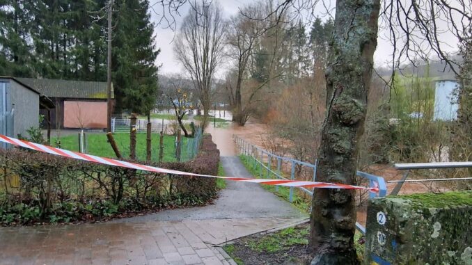 3. Januar 2024 - Hochwasser- und Unwettereinsätze, Verbandsgemeinde-Bereich