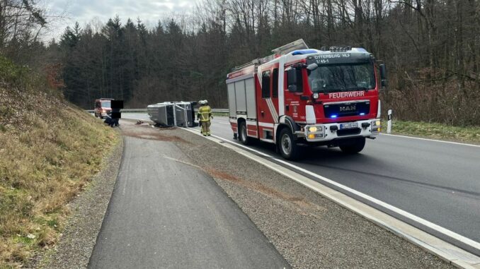 8. Januar 2024 - Verkehrsunfall, L382 Otterberg - Schneckenhausen