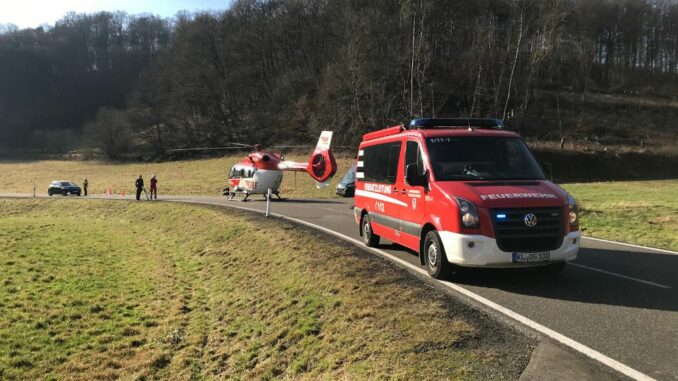 29. Januar 2024 - Verkehrsunfall, L388 Heiligenmoschel - Gehrweiler