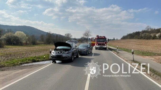 Auffahrunfall zwischen Otterbach und Otterberg, Foto: Polizei Rheinland-Pfalz