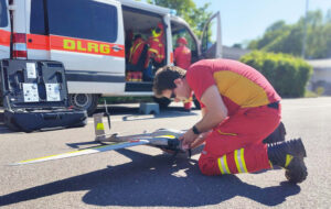 Drohnenspezialisten der DLRG im Saarland im Einsatz. Foto: Tobias van Bonn