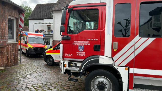 24. Mai 2024 - Unterstützung Rettungsdienst, Otterberg Lutherstraße