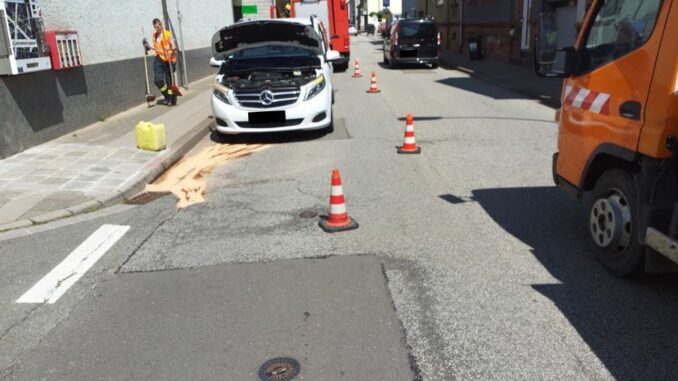 6. Juni 2024 - Ausgelaufene Betriebsstoffe, Otterbach Konrad-Adenauer-Straße