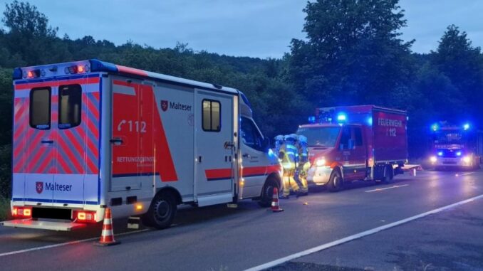 30. Mai 2024 – Verkehrsunfall, B270 Olsbrücken – Hirschhorn
