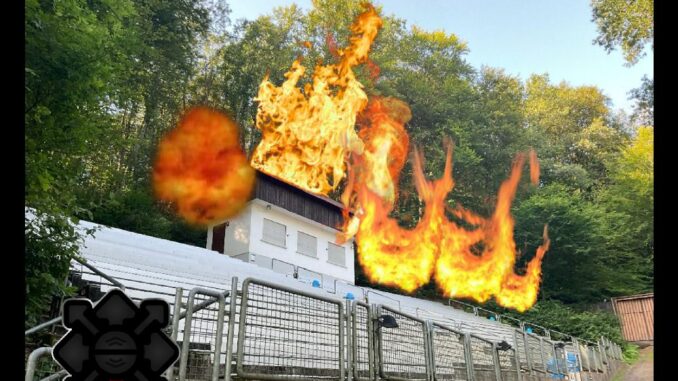 Bild wurde bearbeitet, um den Einsatzkräften das Einsatzszenario bildlich zu demonstrieren.