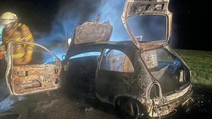 28. September 2024 - Pkw-Brand, K32 Niederkirchen-Heimkirchen - Kreuzhof