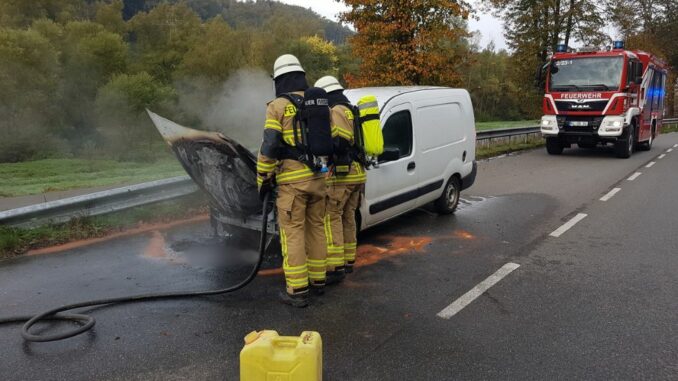 12. Oktober 2024 - Pkw-Brand, K62 Otterbach - Kaiserslautern (K12)