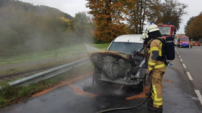 12. Oktober 2024 - Pkw-Brand, K62 Otterbach - Kaiserslautern (K12)