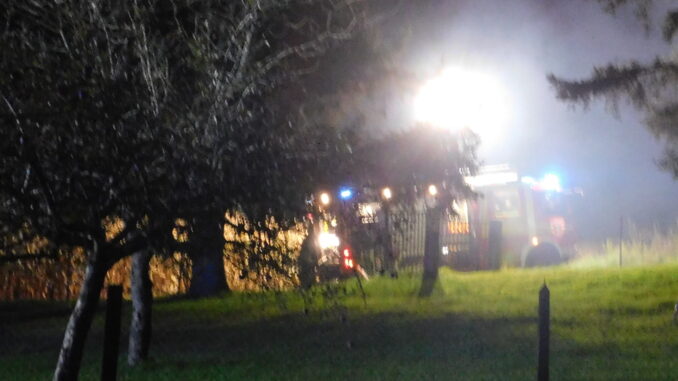 2. November 2024 - Brand einer Holzhütte, L389 / L387 Otterbach - Otterberg