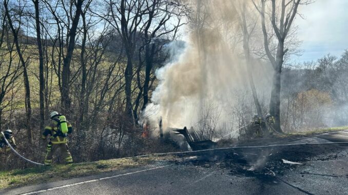 4. März 2025 - Traktorbrand, K32 Niederkirchen-Heimkirchen - Kreuzhof