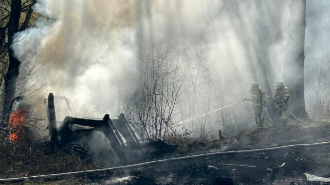 4. März 2025 - Traktorbrand, K32 Niederkirchen-Heimkirchen - Kreuzhof