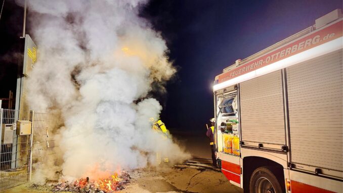 2. Mai 2025 - Brand Papiercontainer, Otterberg Gewerbestraße