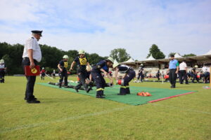 Deutsche Feuerwehr-Meisterschaften 2025 im Traditionellen Internationalen Feuerwehrwettbewerb in Böblingen (BW) Cottbus Foto: Silvia Oestreicher/DFV