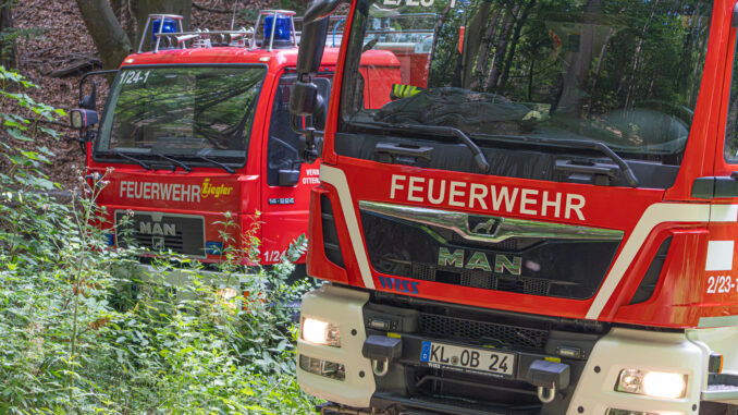 Waldbrandübung bei Otterberg (5. Juli 2025).