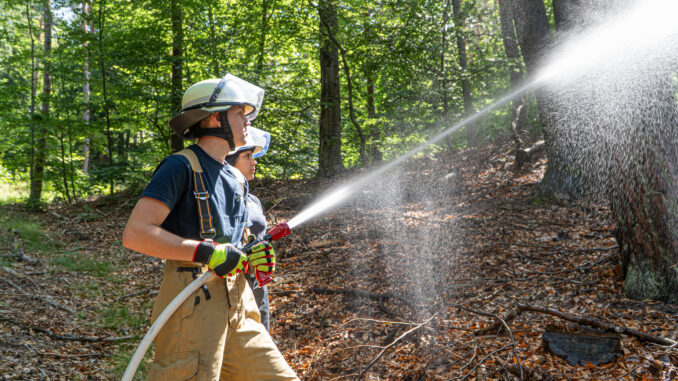 Waldbrandübung bei Otterberg (5. Juli 2025).