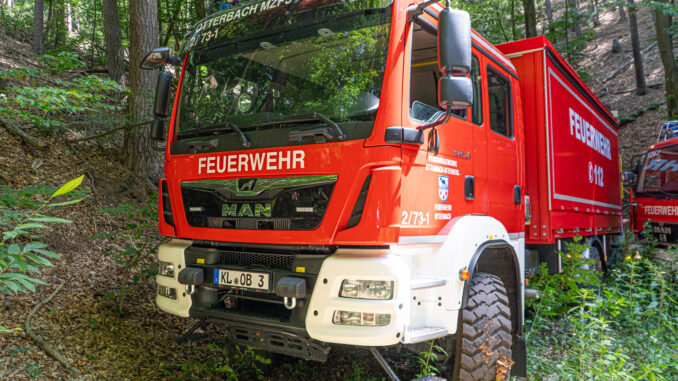 Waldbrandübung bei Otterberg (5. Juli 2025).