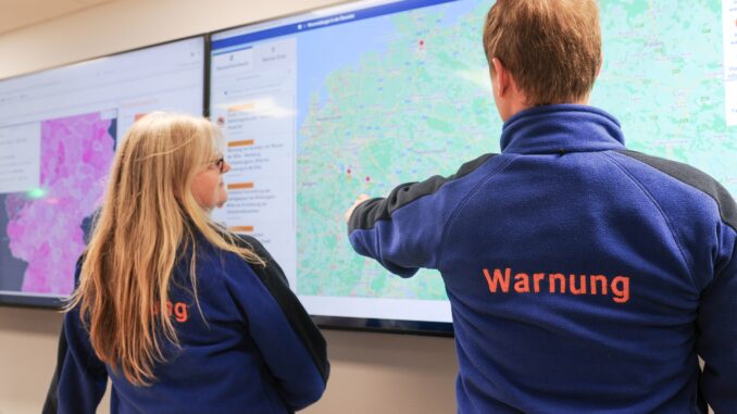 BBK-Warnzentrale. Bild: BBK