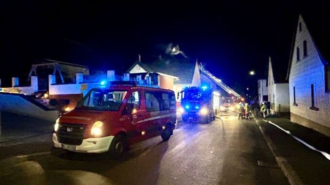 26. Januar 2026 - Gebäudebrand, Schneckenhausen Hauptstraße