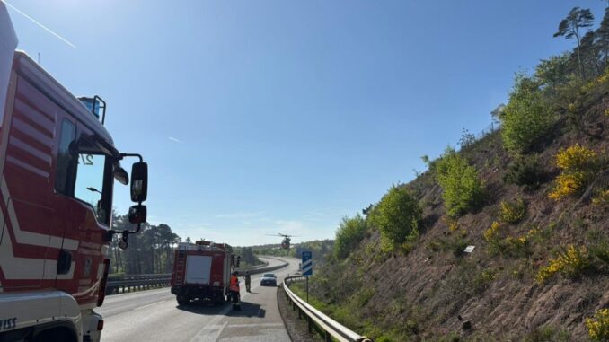 26. April 2026 – Waldbrand, A63 Sembach – Dreieck Kaiserslautern