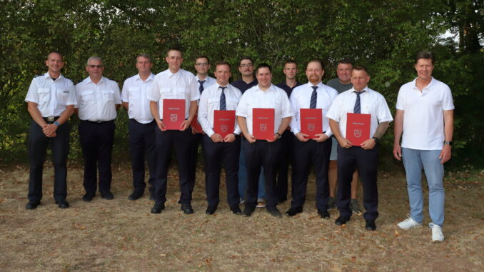 Gruppenbild. Bild: Harald Laier / Feuerwehr